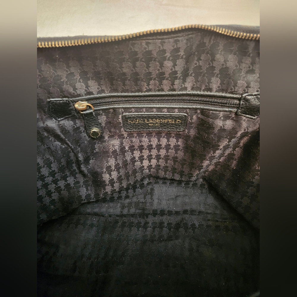 Karl Lagerfeld Black Satchel - Picture 8 of 13